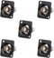 Toronce BNC D Series Panel-Mount Connector, D-BNC Pass-Through Connector (BNC_5Pack)