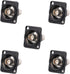 Toronce BNC D Series Panel-Mount Connector, D-BNC Pass-Through Connector (BNC_5Pack)