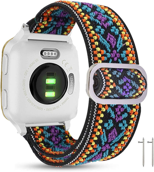 EIGIIS Compatible Military Smartwatch Band, Adjustable Stretch Nylon Replacement Strap for VALYV K22, EIGIIS K22, GUCABE