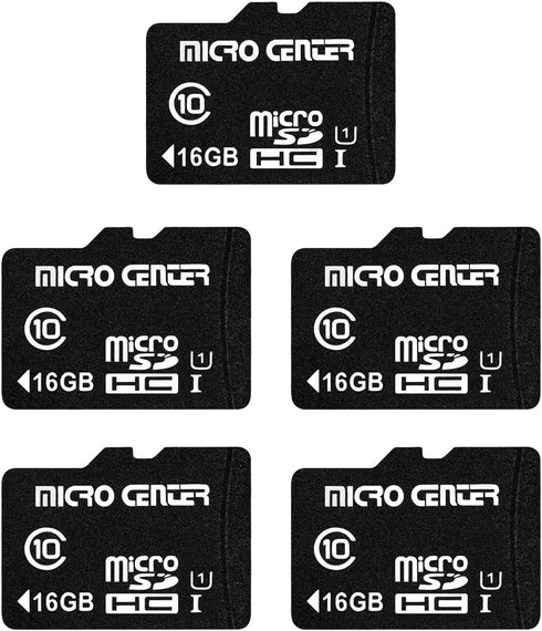 INLAND Micro Center 16GB Class 10 Micro SDHC Flash Memory Card with Adapter for Mobile Device Storage, Phone, Tablet,