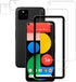 Easy Alignment Frame for Google Pixel 5a 5G, Tempered Glass Screen Protector 2-Pack + Camera Lens Protector Film 2-Pack