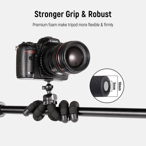 Cellphone Tripod,Mini Tripod Holder, Portable Travel Camera Mobile Phone Mount, Flexible Octopus Tripod Stand Desk Travel Outdoor Compatible with iPhone |Android Phones|Cameras|GoPro