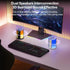 CofunKool 5.3 Portable Speaker with AUX/TF/USB Flash Drive Input, RGB Light, Wireless Bluetooth TWS Stereo Dual Pairing