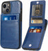 iPhone 13 Wallet Case with Credit Card Holder, PU Leather Wallet Case for 6.1 inch iPhone 13 (Blue)