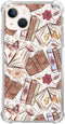 Aesthetic Butterfly Book Phone Case for iPhone 15 Plus, Vintage Brown Trendy Cool Girl Boy Silicone Shockproof TPU