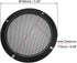 uxcell Speaker Grill Cover 6.5 Inch 184mm Mesh Decorative Circle Subwoofer Guard Protector Black (2pcs)