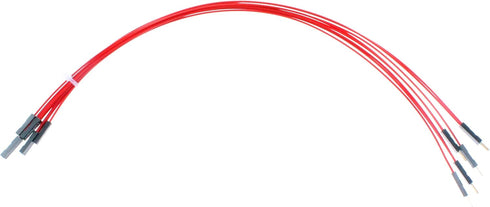 NOYITO Motherboard Extension Cable Set 22AWG Silver Plated Cable with Gold-plated Plug for PC DIY (0.3m, Red)