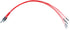 NOYITO Motherboard Extension Cable Set 22AWG Silver Plated Cable with Gold-plated Plug for PC DIY (0.3m, Red)