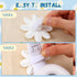Fiwochic 2 Pack 3D Headset Headphone Accessories Decoration Daisy Flower Decor Cute Printed White Daisy Cute Attachment