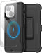 AICase iPhone 13 Heavy Duty Belt Clip Case with Rugged Shockproof Protection & Glass Screen Protector, Compatible with