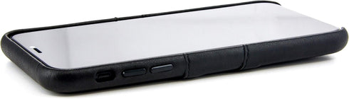 Dockem Wallet Case for iPhone XR, Built-in Metal Plate for Magnetic Mounting, 2 Credit Card Holders, 6.1" Black Exec M2