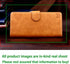 SUANPOT Leather Wallet Case for iPhone 12/12 Pro, RFID Blocking, Card Holder, Shockproof Flip Cover, Light Brown