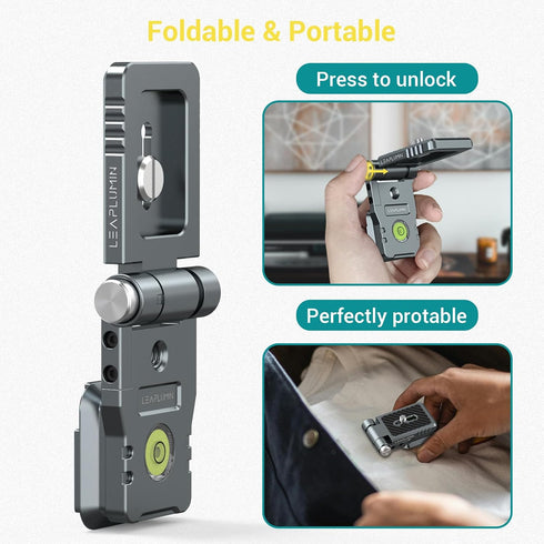 Leaplumin Foldable DSLR Camera L BracketLightweight Camera L Bracket Vertical Horizontal Switching Tripod Quick Release