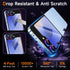 YWXTW EZ Alignment Screen Protector for Samsung Galaxy Z Flip 6, 2 PCS Front Tempered Glass + 1 Set Camera Lens