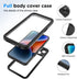for iPhone 14 Case, iPhone 14 Waterproof Case with Built-in Screen Protector, Full Body Heavy Duty Phone Case Dustproof Shockproof Case Cover for iPhone 14 6.1inch Black