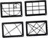 BWOFJGWH 4Pcs with Chain Sturdy Proportion Ruler Compact Composition Viewfinder for Sketching Viewer Painting, pp