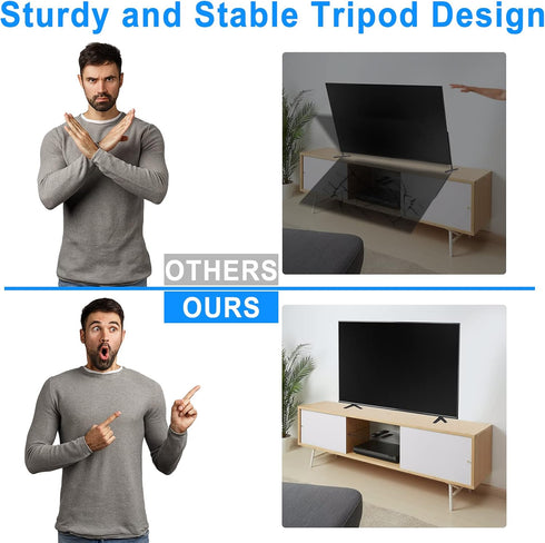 Chunxiao 32" 40" 43" 49" 50" 55" Upgraded TV Legs for TCL Roku TVs Hole - TV Base Stand for TCL Roku TV Stand Legs