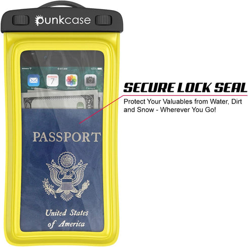 PunkBag Waterproof Phone Pouch, Universal Floating Dry Case for Most Cell Phones, iPhone 8 Plus & Samsung Galaxy S9