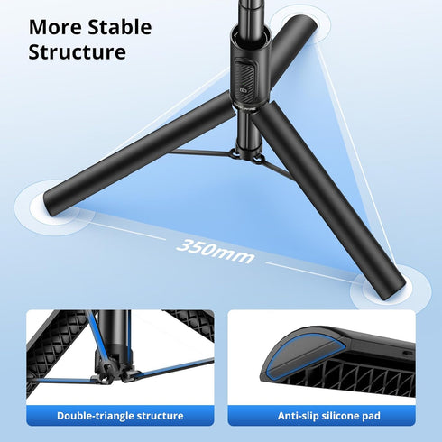 SYNCWIRE 55" Selfie Stick Tripod, Extendable Aluminum Phone Tripod with Bluetooth Remote, Compatible with Smartphones