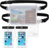AiRunTech Waterproof Cell Phone Bag, 4 Pack Dry Bag for Fishing, Sledding, Skiing, Snowshoeing (2 Phone Cases + 2 Fanny