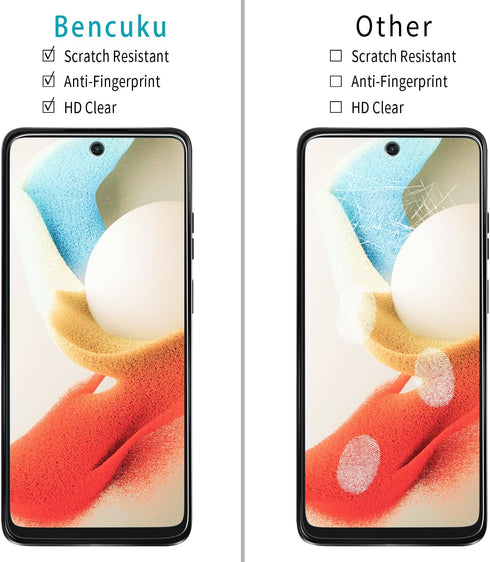 (2 Pack) 5G (2024) Designed for Motorola Moto G Tempered Glass Screen Protector, Anti Scratch, Bubble Free