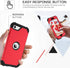 BENTOBEN for iPhone SE 2022 Case, Heavy Duty 3 in 1 Full Body Rugged Shockproof Cover for Girls Women, Red/Black