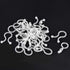uxcell Nylon Reusable Twist Tie Cable Clips - White 10mm x 30pcs, 14mm x 20pcs