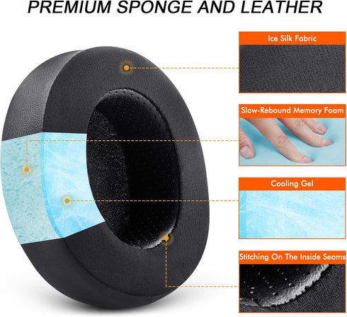 GVOEARS Cooling Gel Replacement Ear Pads for Steelseries Arctis 1/3/5/7/7X/9/9X/Pro/Prime/Xbox Wireless Headset (Do Not