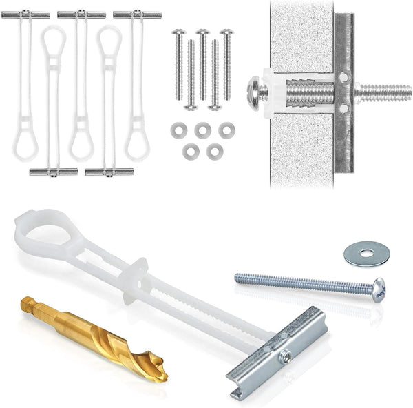 CondoMounts MSK8001 Steel Stud TV Mounting Kit, Metal Stud Anchors, Holds 200lbs on Steel Stud, Includes 6 Elephant