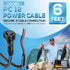 Bonbo 12 6' Humminbird 720085-1 (6 PC Power Cord Power Cable Fit for SOLIX and Onix Series Fish Finders Foot)