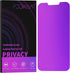 Privacy Screen Protector for iPhone 12/12 Pro, 6.1 Inch, Purple Gradient Colorful Anti Spy Anti Blue Light Tempered