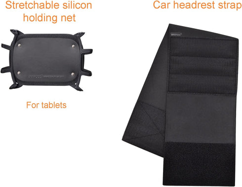 Car Headrest Holder, Silicon Mount for 7-10 Inch Fire Tablets