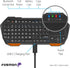 Fosmon Mini Bluetooth Keyboard (QWERTY Keypad), Wireless Portable with Touchpad, Compatible with Apple TV, PS4, PS5