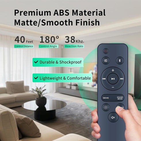 WDZP 100075108 20 Inch New Soundbar Remote Control for Onn Sound Bar Speaker
