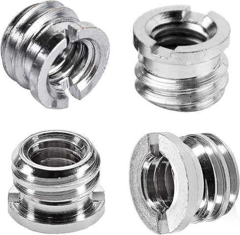 8PCS 1/4 Inch to 3/8 Inch Male Camera Screw Mount Adapter, Tripod Screw Adapter Set