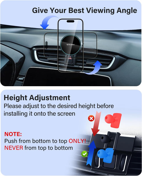 SKYLOTEC RAV4 2013-2018 Phone Mount for Toyota Accessories Car Magnetic Phone Holder Compatible with MagSafe, Strong
