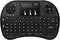 Rii i8 Mini Wireless Keyboard with Touchpad & QWERTY, 2.4G Portable Keyboard with USB Receiver for Laptop/PC/TV, Black