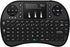 Rii i8 Mini Wireless Keyboard with Touchpad & QWERTY, 2.4G Portable Keyboard with USB Receiver for Laptop/PC/TV, Black