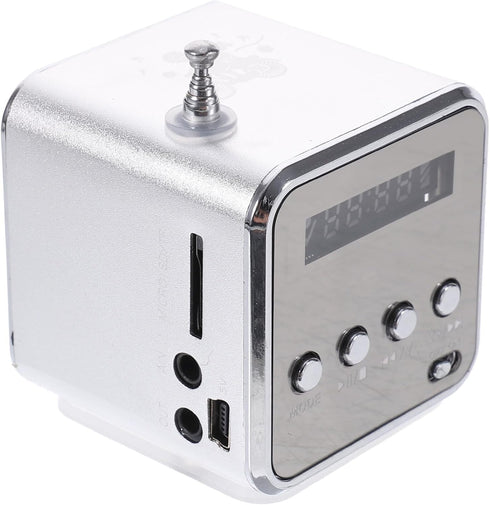 Hemobllo Mini Digital Portable Music MP3/4 Player Micro SD/TF USB Disk Speaker FM