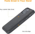 Molzar MAG Series iPhone 12 and 12 Pro Case, Faux Leather with Built-in Metal Plate for Magnetic Mount