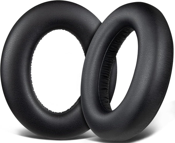 SOULWIT Protein Leather Earpads for Sennheiser Momentum 4 Over/Around Ear Headphones, Noise Isolation Foam Cushions -