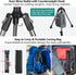 JEBUTU 6.6ft/2m Extendable Photography Light Stand, Adjustable Aluminum Light Tripod Stand for Travel, Reversible