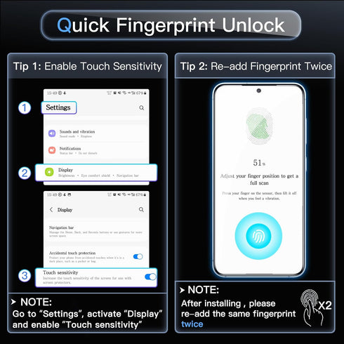 S26, 10-Second 9H 2-Pack JETech Screen Protector for Samsung Galaxy Easy Installation Kit with One-Step Alignment Tray