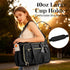 Teacher Tote Bag for Women,Multi-Pocket Laptop & Nurse Work Bag with Cup Holder,Structured Business Briefcase Computer