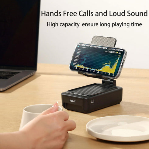 Unique Gifts for Men, Cell Phone Stand with Bluetooth Speaker & LED Color Changing Light, Birthday Gifts for Women Dad