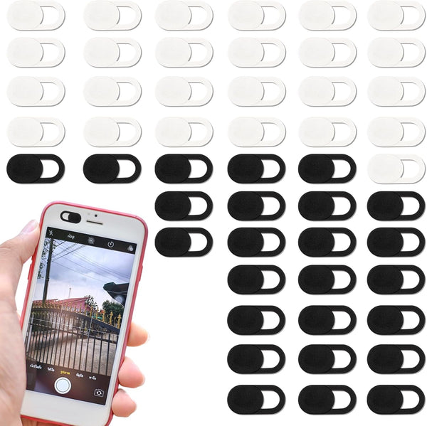 LIQWEI 50PCS Webcam Cover Slide, 0.023 Inch Ultra-Thin Universal Web Camera Cover for