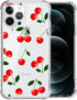 ZHEGAILIAN Case Compatible with iPhone 11 Pro Max, Cherry Pattern Clear Anti-Scratch Shockproof Transparent Soft Cover