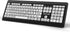 Magnus 325 Wireless Full Size Computer Keyboard, Large Print High Contrast Black & White Keys, Soft Buttons, Ideal for