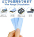 Thermal Pad 30 Pack 3 Types of Thickness Cooling Radiator Double Sided Heat Dissipating Silicone Pad 6.0W/mk Soft Material SSD CPU GPU LED IC Chipset Cooling Blue