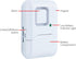 GE Personal Security Window and Door Alarm, 4 Pack, DIY Protection, Wireless Chime/Alarm, White